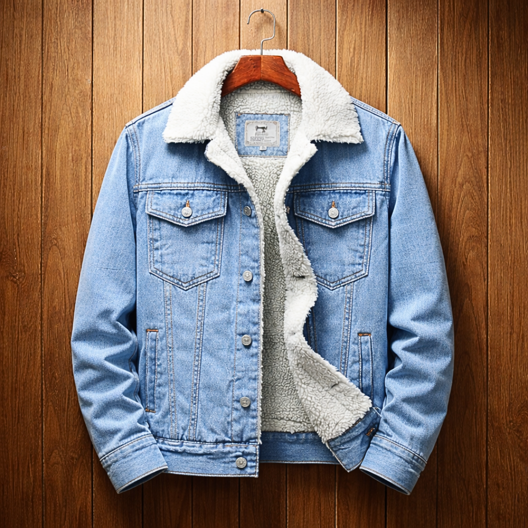 Fleece-Lined Denim Jacket