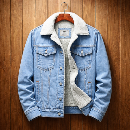 Fleece-Lined Denim Jacket