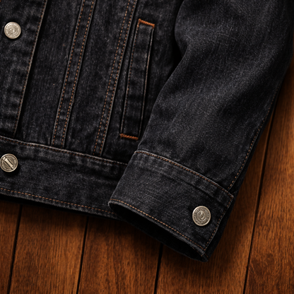 Fleece-Lined Denim Jacket