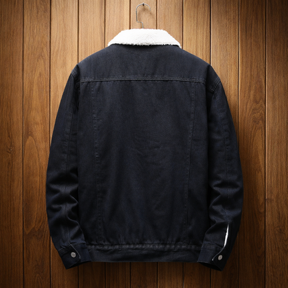 Fleece-Lined Denim Jacket