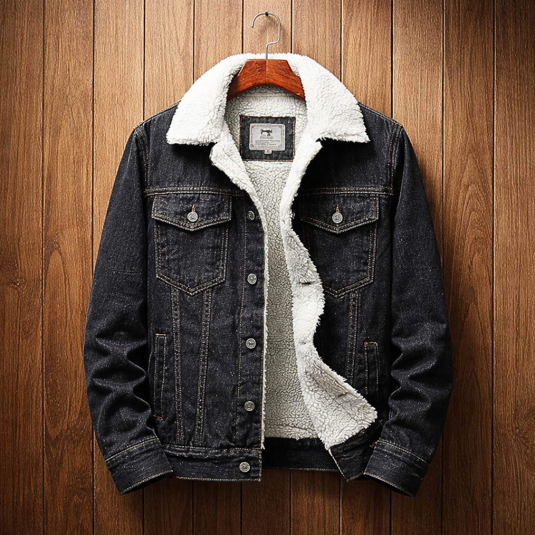 Fleece-Lined Denim Jacket