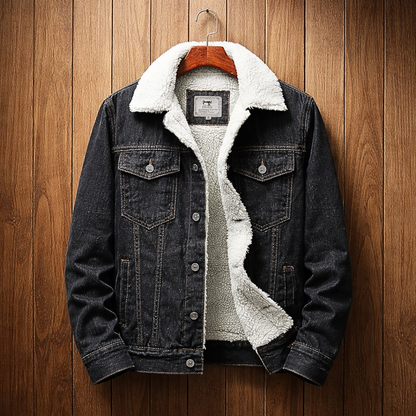 Fleece-Lined Denim Jacket