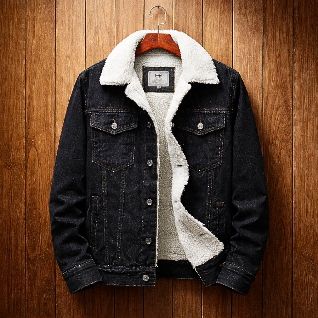 Fleece-Lined Denim Jacket