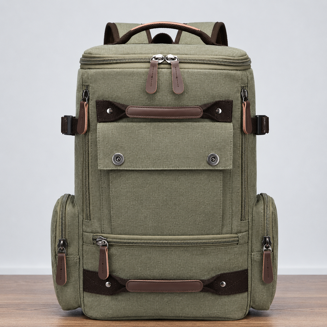 Multi-Functional Canvas Backpack
