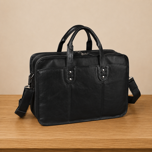 Vintage Leather Laptop Briefcase