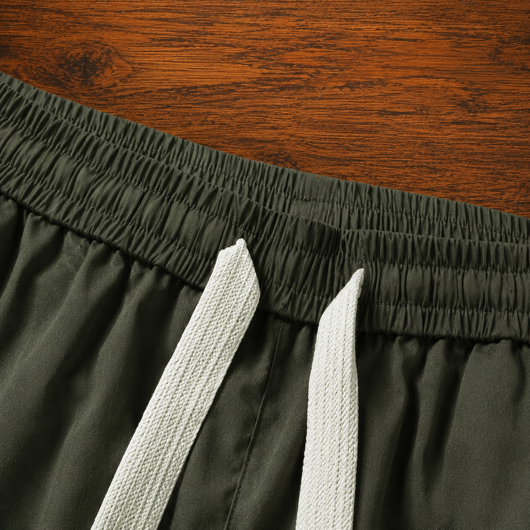 Drawstring Cargo Shorts