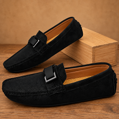 Metal-Bit Driving Loafers