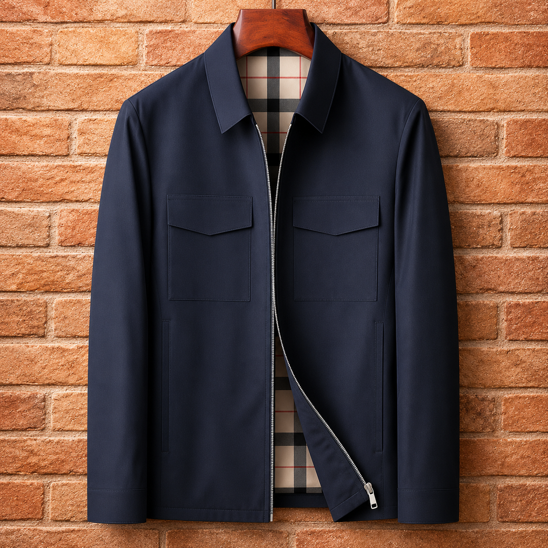 Zip-Front Overshirt Jacket