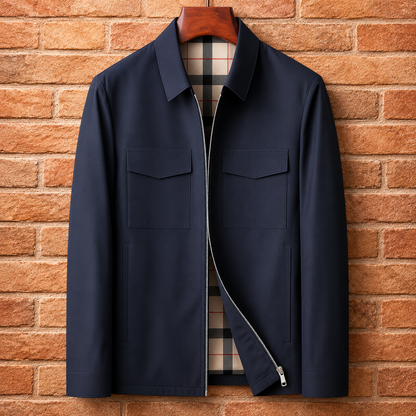 Zip-Front Overshirt Jacket