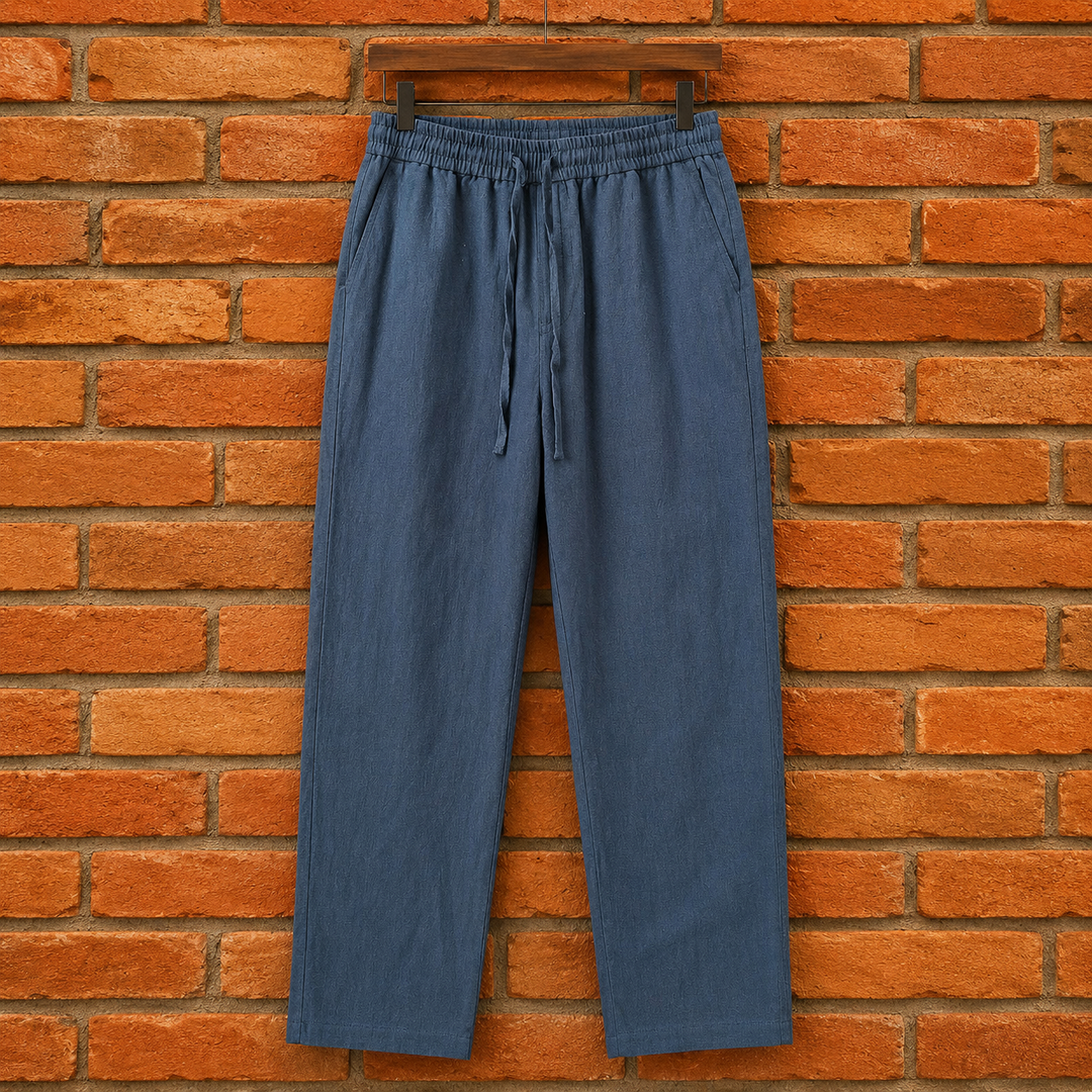 Relaxed Drawstring Tapered Trousers