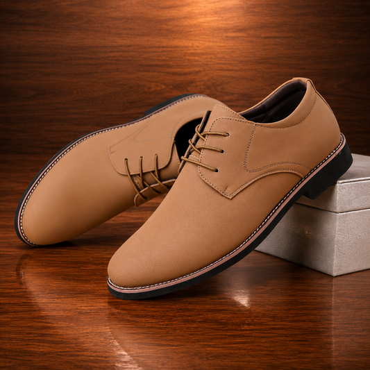 Smooth Lace-Up Dress Shoes