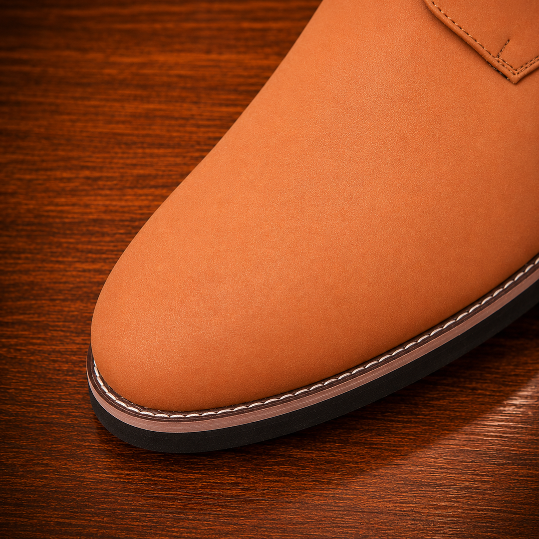 Smooth Lace-Up Dress Shoes