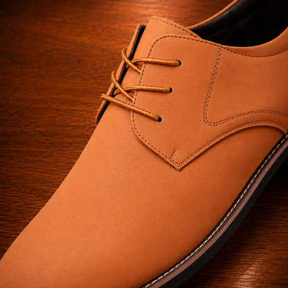 Smooth Lace-Up Dress Shoes