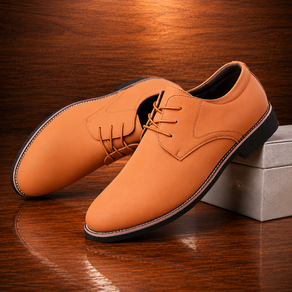 Smooth Lace-Up Dress Shoes