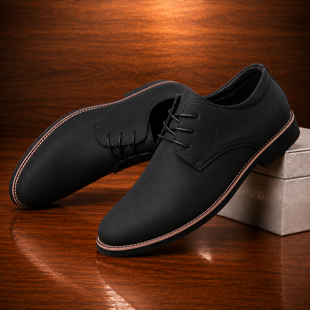 Smooth Lace-Up Dress Shoes