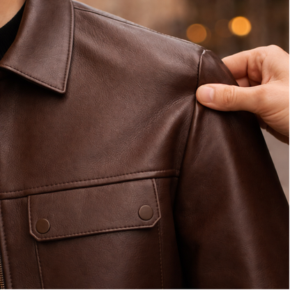 Pure Leather Zip Jacket