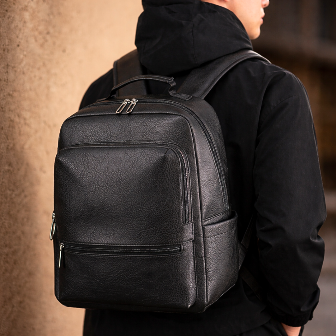Minimalist Leather Backpack