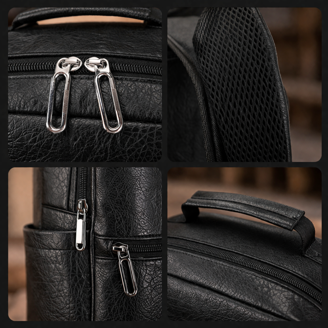 Minimalist Leather Backpack