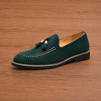 Suede Tassel Loafers