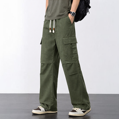 Wide-Leg Cargo Pants