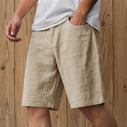 Textured Casual Comfort Shorts