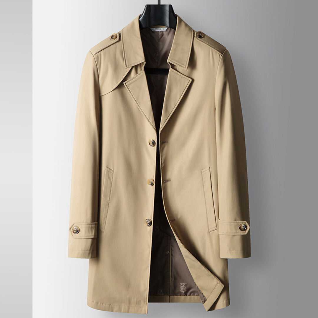 MID-LENGTH TRENCH COAT