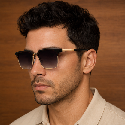 Modern Geometric Square Sunglasses