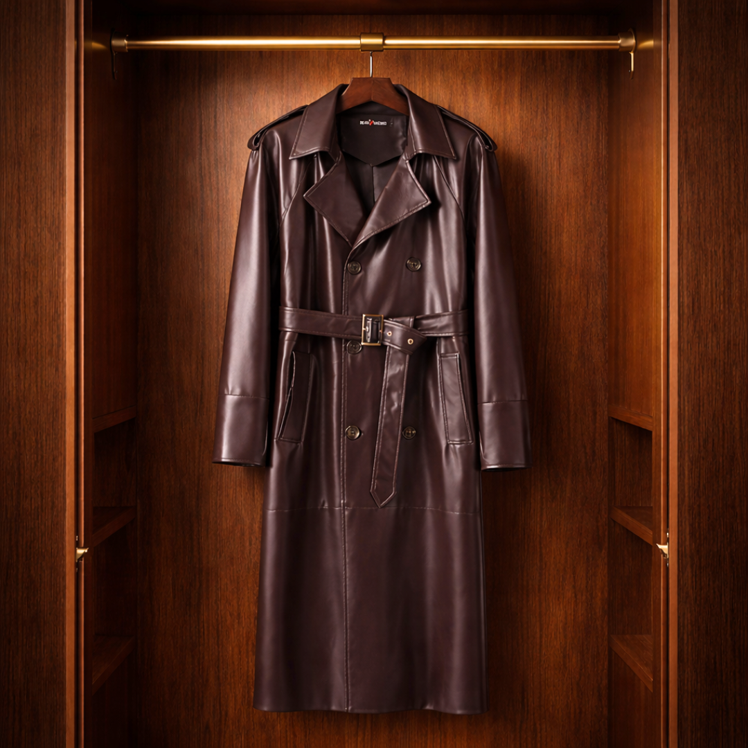 Premium Leather Overcoat