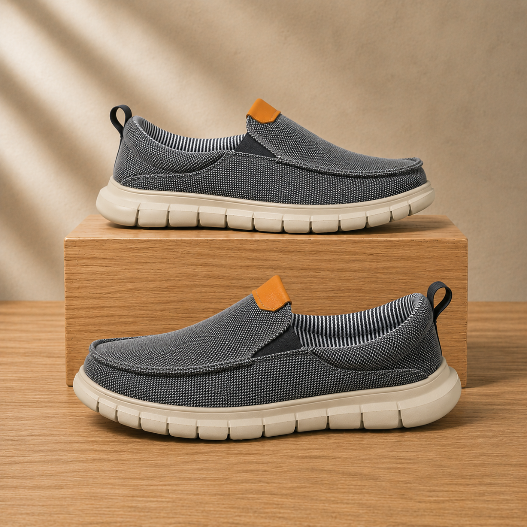Lightweight Canvas Slip-On Sneakers
