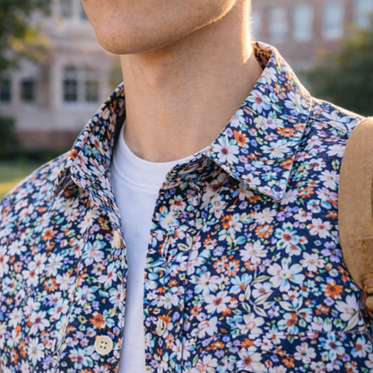 Modern Print Floral Shirt