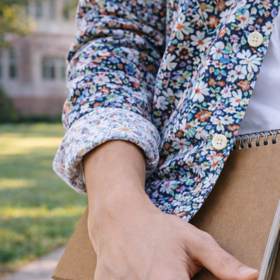 Modern Print Floral Shirt