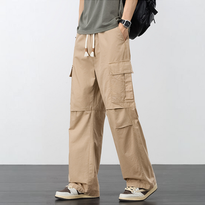 Wide-Leg Cargo Pants