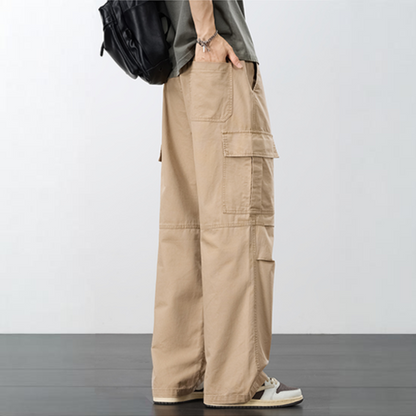Wide-Leg Cargo Pants