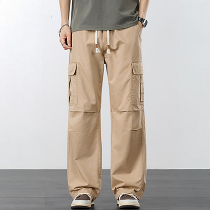 Wide-Leg Cargo Pants